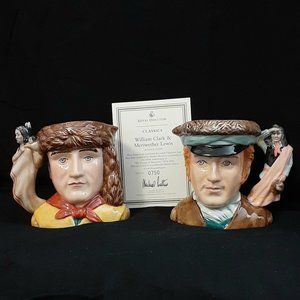 Rare Ltd. Ed. Royal Doulton "Lewis & Clark" Home/Office Collectible Decor Jugs